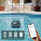 WYBOT C2 Cordless Robotic Pool Cleaner(2026 Upgraded Motor), Dual Filtration, Wall Climbing & Waterline Cleaning, App Scheduling, Smart Navigation, Pool Vacuum for Inground Pools-Black&Green