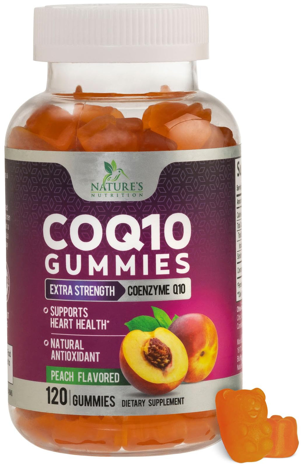 CoQ10 Gummies 100mg Per Serving - 3X Strength, High Absorption, Antioxidant Supplement for Heart Health Support & Energy Production, Ultra Coenzyme Q10 Vitamins, Coq 10 Supplements - 120 Gummies