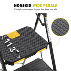 KINGRACK 4 Step Ladder with Tool Platform, Folding Step Stool with Wide Pedal, Safety Locking, Sturdy Steel Ladder Portable Safety Ladder for Painting Home Outdoor Garage