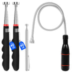 4Pcs Telescoping Magnetic Pickup Tool with 40lb Pull Force, 30in Telescopic Strong Magnet Sticks, Non-Slip Long Extendable Magnet Pickup Tools, Magnetic Nail Picker Upper for Technicians Mechanics