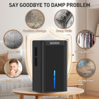 BEDRED Dehumidifier, 95Oz Dehumidifier for Home 1000 Sq.Ft