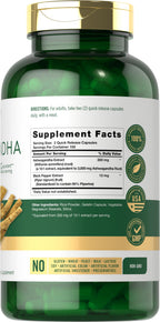 Carlyle Ashwagandha Supplement for Women and Men | 300 Capsules | Herb Root Extract with Black Pepper | Non-GMO and Gluten Free