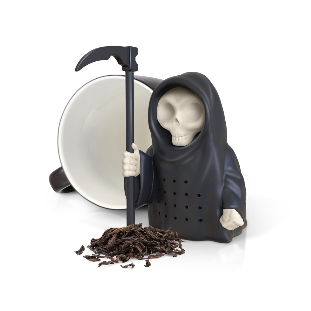 Genuine Fred GRIM STEEPER Grim Reaper Tea Infuser, Silicone, 3.75" Tall