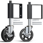 Heavy Duty Gate Wheels for Fences, Yards, Farms, Gate Casters with Spring Loaded, 360 Degree Swivel Max Load Capacity 220lbs