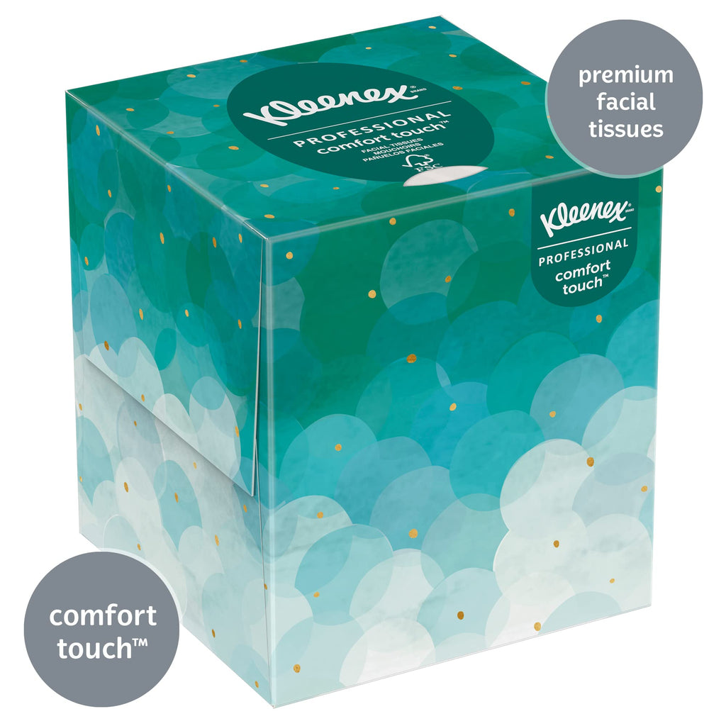 Kleenex® Professional Facial Tissue Cube for Business (21271), Upright Face Tissue Box, 6 Bundles / Case, 6 Boxes / Bundle, 36 Boxes / Case