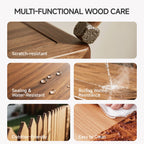 MOLLOR Wood Stain, 16 Oz Water Based Wood Stain and Sealer in One - No Priming, No Top Coat Required, Fast Drying|Low Odor|Non-Toxic, Perfect for Indoor and Outdoor Furniture (Transparent with Tools)