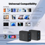 QZIIW Super Fast Samsung Charger Type C,45W Dual Port USB C Fast Charger