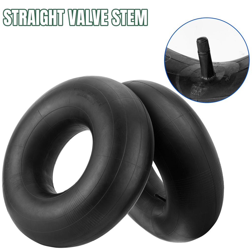 NIGOOLATA 20x8.00-8 Inner Tube with Straight Valve Stem (2-Pack)
