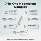 Wild Magnesium Complex for Women & Men – 7 Magnesium Forms in One: Glycinate, Citrate, Malate & More – High-Absorption Magnesio Complex with Fulvic Mineral Blend – 90 Capsules, 450 mg (Pack of 2)