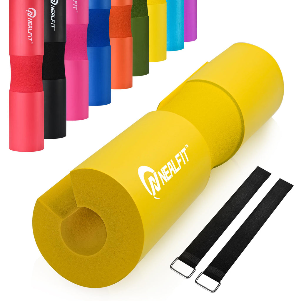 NEALFIT Barbell Pad Squat Pad for Squats���Squat Bar Pad���Great for Weightlifting,Lunges and Hip Thrusts���Foam Sponge Pad���Fit Standard and Olympic Bars Perfectly