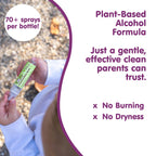 Boogie Kids Hand Sanitizer Spray for Babies &Toddlers, Great for Diaper Bags and Backpacks, Plant Based Alcohol, Made With Aloe & Sunflower Seed Oil, 3 Count (Pack of 2)