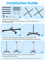 Yozlro Vertical Pool Filter Cleaner Stand Tool with 9‑Mode Adjustable Spray Nozzle, Fast Cleaning, Universal Fit for 3", 4", 6" Filter Cartridges, 360° Deep Cleaning
