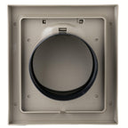 NO-PEST VENT, Exclusive Dual Door Dryer Vent Cover Outdoor 4 inch with Collar, Made in USA w Highest UV Resistant Plastic in any Outdoor Vent Cover (Wood Stock Brown, 4" Plastic WIth Collar)