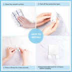 VIS'V Shower Wall Adhesive Razor Holder for His and Hers, White, 2 Pcs
