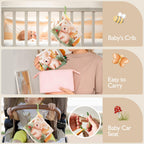 hahaland Baby Books 0-6 Months, Tummy Time Sensory Toys 6 to 12 Month Touch Feel Crinkle Book for Boys Girl 0 3 6 9 12 Month Travel Toys Christmas Birthday Gifts Stocking Stuffers
