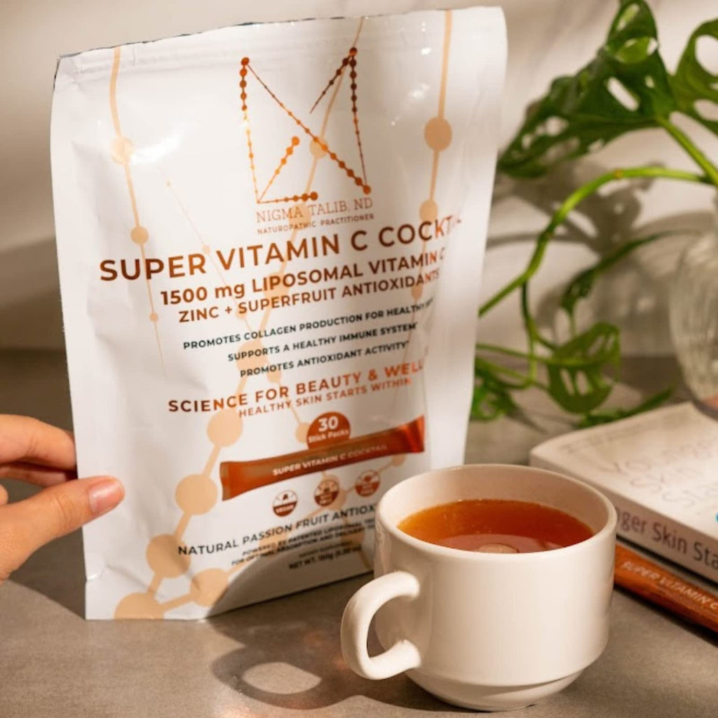 DR. NIGMA Super Vitamin C Cocktail Powder | Science-Based Beauty and Wellness | Powerful Combo of Vital Nutrients to Support Optimal Health and Vitality | 30 Servings | 5.30 oz | Berry Flavor
