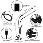 bseah Grow Light Plant Lights for Indoor Plants, Full Spectrum Led Growing Lamp with 3/9/12H Timer, Auto ON & Off, 10 Dimmable Lightness Clip-On Desk