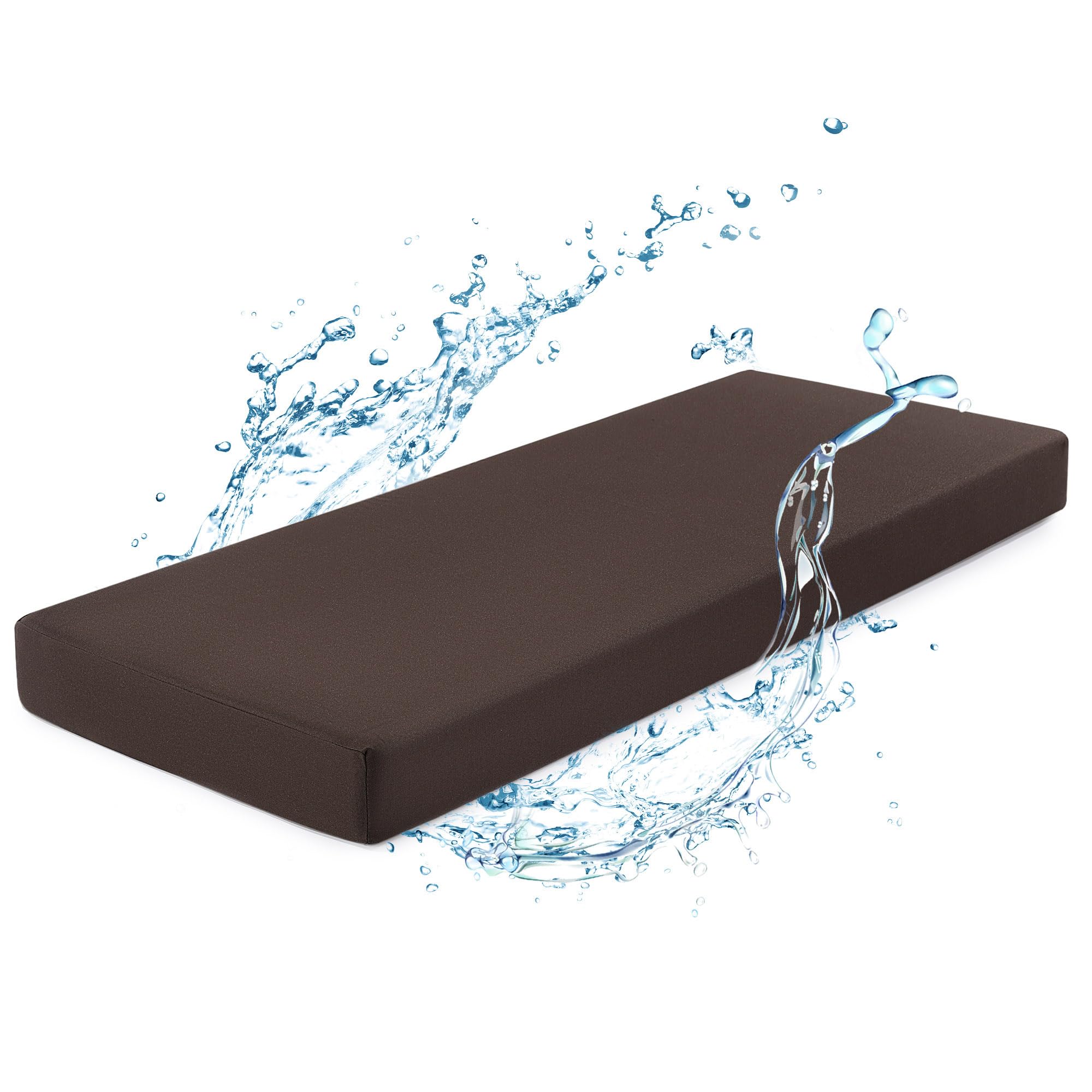 BALAPET Waterproof Sauna Seat Cushion, Thick High-Density Foam Heat Insulation Mat for Sauna Bath House Shower Room, Sauna Accessories for Infrared Sauna Resting(Brown)