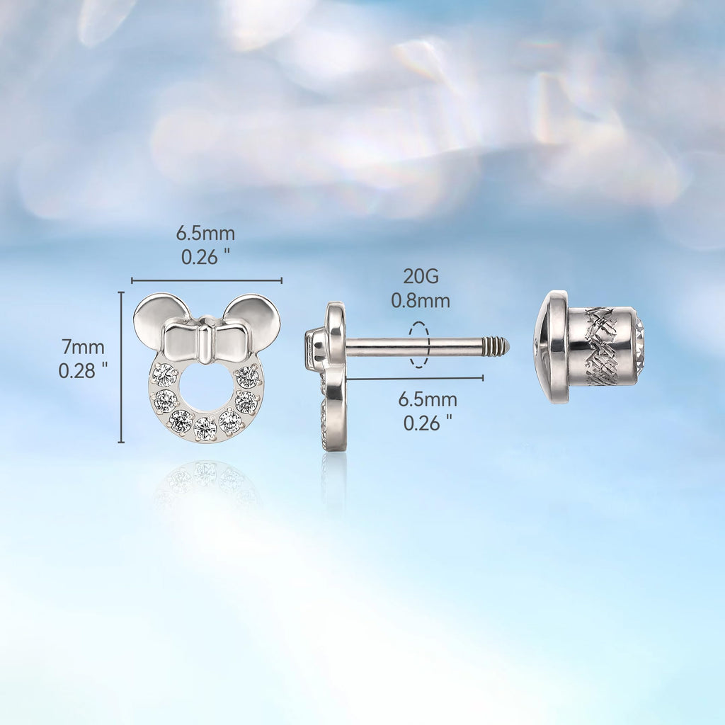Limerencia Implant Grade Titanium Screw Back Earrings for Sensitive Ears
