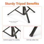 Amazon Basics 64-inch Extendable Tripod for iPhones and Smartphones, Selfie Stick Mode and Phone Tripod Mode, Black