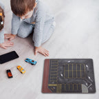 DYNWAVE 1/64 Parking Lot Model,Building Diorama,Layout, Pad,Car Scene Mat Diecast Car Garage Scene Display for Vehicle Toy