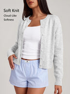 Trendy Queen Cropped Cardigan Sweaters for Women Fall Fashion Clothes 2026