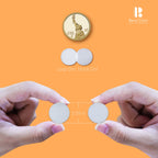Self Adhesive Dots, Strong Adhesive 1000pcs (500 Pairs) 0.59" Diameter Sticky Back Nylon Dots, Hook & Loop Dots with Waterproof Sticky Glue Tapes, Very Suitable for Classroom, Office, Home (White)