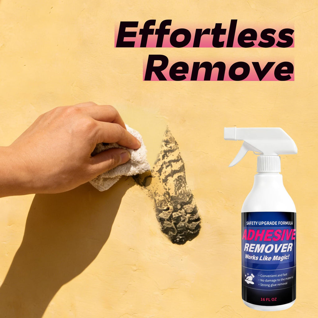 FAVIRZCE Adhesive Remover Spray for Sticky Residue - Heavy Duty Sticker Eraser for Cars Glass Plastic Metal - Cleans Decals Glue Crayon Tar Gum & Labels - Surface Safe Formula