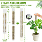 NZNDB Moss Pole Monstera Plant Support, 2Pack 17 in Self Watering Moss Pole