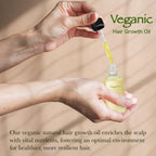 Vegan Natural Hair Growth Oil Kit, Vegan Hair Growth Oil Kit with Rosemary Oil, Castor Oil, Argan Oil, Raw Batana Oil, Vegan Hair Oil for Hair Growth, 2 Pieces
