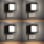 DORESshop LED Night Light, Plug-in [4 Pack], Dusk to Dawn Sensor, Night Lights Plug into Wall for Bedroom, Bathroom, Toilet, Stairs, Kitchen, Hallway, Kids,Adults, Nightlight, Daylight White 5000K…