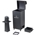 Masterbuilt® Slow and Cold Smoker Accessory Attachment With Removable Ash Tray for Masterbuilt Vertical BBQ Smokers in Black, 10" x 10" x 18", Model MB20100112