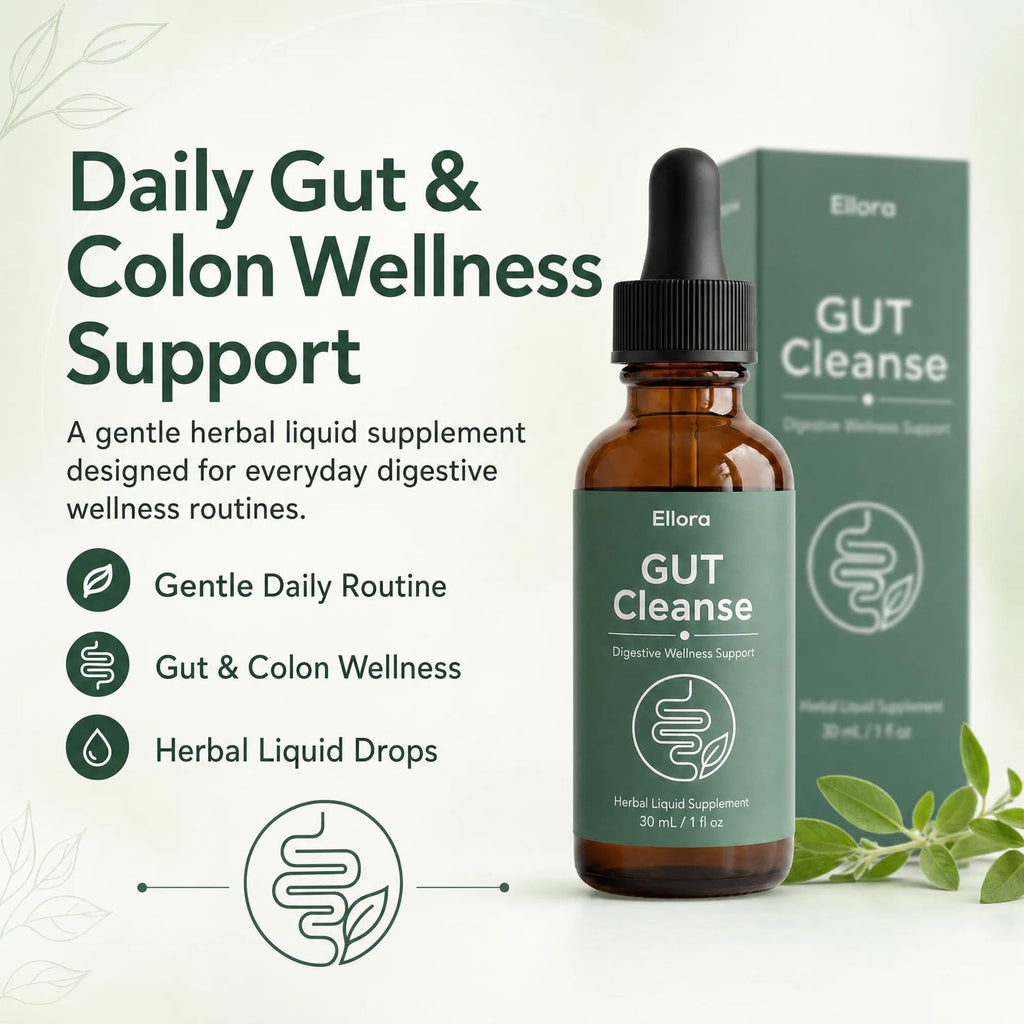 Boaccy Ellora Gut Cleanse Drops, Gentle Gut & Colon Wellness Support, 30 Servings