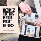 Wipe That Tush On-The-Go Flushable Wipes Bulk Pack - 12 Packs of 10 Individually Wrapped Travel Wipes, 120 Total - Fragrance Free - Hypoallergenic With Aloe & Vitamin E - Septic Safe