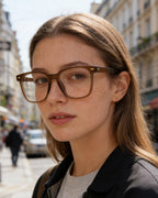 PANNER 2Pack Oversized Blue Light Blocking Glasses for Women Men Square Computer Eyeglasses Reduce Eyestrain(Black+Brown)