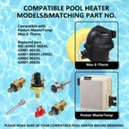 ZAIGANMA Pool Heater Repair Kit 42002-0024S 42001-0063S 42001-0053S Heater Thermistor 42001-0060S 42002-0025S Replacement for Pentair Sta Rite MasterTemp &Max-E-Thermistors Pool Spa Hearter Repair Kit