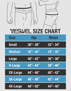 YESWEL Men's Incontinence Underwear, Leak Proof Washable Reusable Cotton Boxer Brief, Heavy Flow Bladder Leak 3 Pack (Black, Medium)