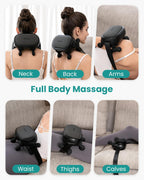 Nekteck Cordless Neck Massager, Shiatsu Neck and Back Massager with Heat, FSA Eligible Gift, Deep Tissue 6D Kneading Massage Pillow for Neck Shoulder Pain Relief, Ideal Christmas Gifts for Men Women