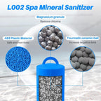 POOLPURE Hot Tub Mineral Stick, Silver Mineral Ion Cartridge, Spa Silver Ion Sanitizer (2 Pack)