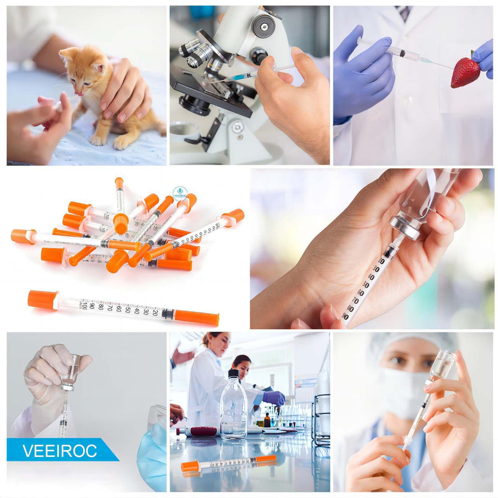 1ml Syringes with 30G 5/16" (8mm) Needle, Individual Wrapped, 30PACK (1CC 30G 5/16"-30PACK)