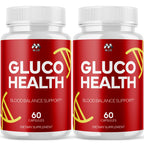 (2 Pack) Gluco Health Capsules, Official Glucohealth Support Pills with All Natural Ingredients, Advanced Gluco Health Formula Health Supplement with Maximum Strength Vitamin Formula (120 Capsules)