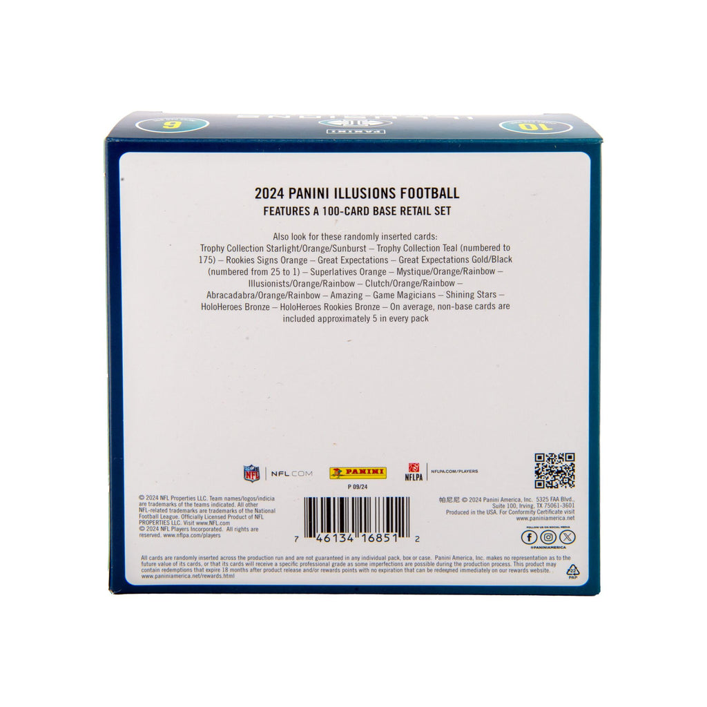 2024 Panini Illusions Football Trading Cards Mega Box