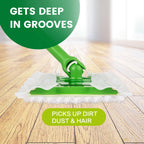 NXPPYY 100ct Dry Sweeping Cloths for Swiffer Sweeper Mop, Heavy Duty Microfiber Duster Mop Pad Refills, Captures Dust & Pet Hair, for Hardwood Floors and Multi-Surface Cleaning