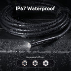 Dual-Lens Endoscope Camera with Light, DEPSTECH 1080P HD Borescope with 5" IPS Screen, 16.5FT Flexible Sewer Plumbing Snake Camera, Cool Gadgets for Men, Women
