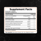 Nutesta Men's Support Supplement - Ashwagandha, Zinc, Boron, Tongkat Ali Root, Stinging Nettle, Black Pepper & Shilajit Gum - 60 Capsules