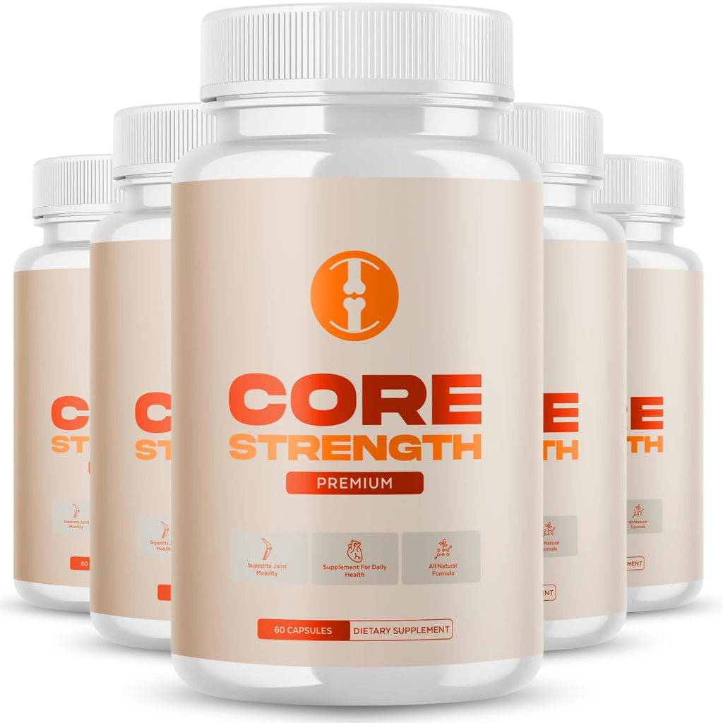 Original Core Strength Advanced Pills Capsule, Advance Premium Formula, Natural Ingredients for Overall Health & Balanced Healthy Lifestyle | 60 Capsules Each Bottle (Pack of 5)