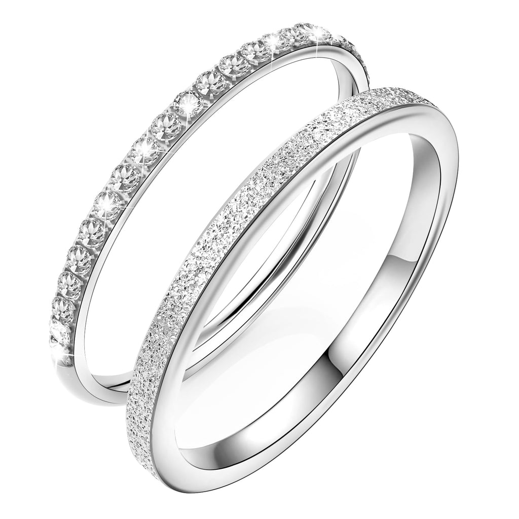 2-Pack Stackable Bands for Oura Ring 5/Ring 4/Ring 4 Ceramic/Gen 3 Stack