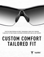 ToughAsNails 2 PCS Regular Fit Replacement Nose Pads for Oakley Radar Path/RadarLock Path/Radar EV Path/Radar EV Path XS Sunglasses Black&Gray