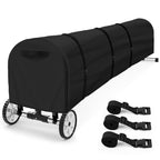 Swimming Pool Solar Reel Cover, 16Ft UV Resistant Inground Pool Solar Protective Blanket Reel Cover 420D Heavy Duty Waterproof Winter Solar Blanket Reel Roller Covers Protector (16 Ft, Black)