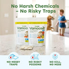 BugMD Vamoose! Plus Peppermint Oil Mouse Repellent Pouches | Natural Mice Repellent Indoor & Rat Deterrent for House, Garage, RV, Car & Storage | Plant-Powered Rodent Control - 2 Pack - 8 Pouches
